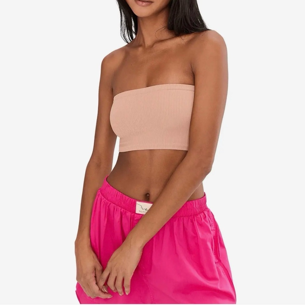 NWT Free People Intimately Amelia Bandeau Tan Strapless Tube Top in  XS\S
